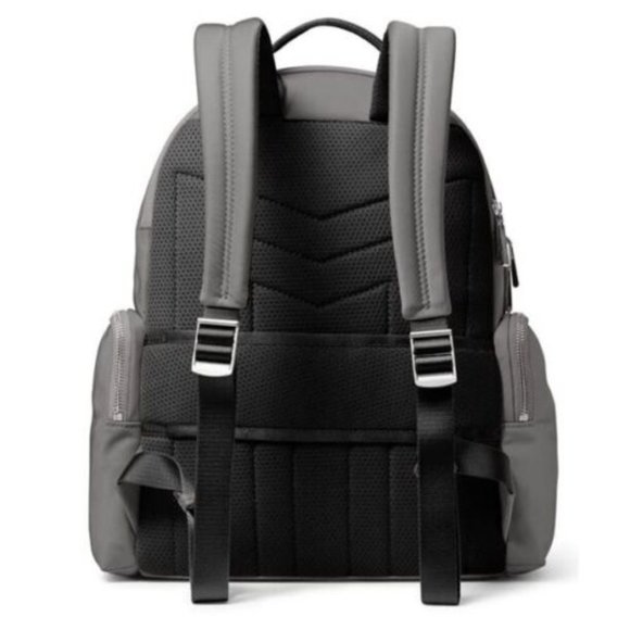 Michael Kors Prescott Backpack Heather Gray Nylon Large Size NEW SEALED - Picture 4 of 10